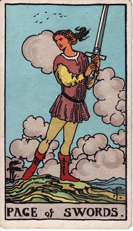 Page of Swords — Tiểu Đồng Kiếm