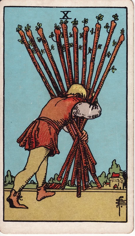 Ten of Wands — 10 Gậy