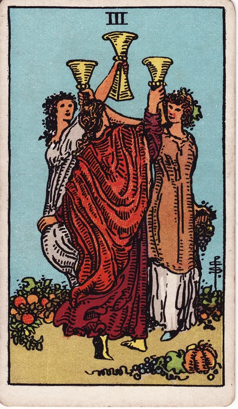 Three of Cups — 3 Cốc