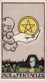 Ace of Pentacles — Át Tiền