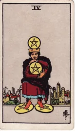 Four of Pentacles — 4 Tiền