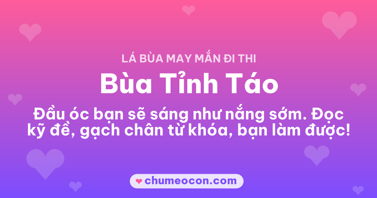 Ảnh kết quả: Mình rút được Bùa Tỉnh Táo — rút thử lá bùa đi thi của bạn nè!