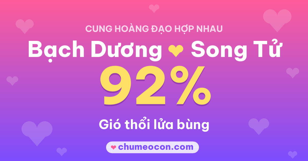 Ảnh kết quả: Bạch Dương và Song Tử có hợp nhau không? 92%