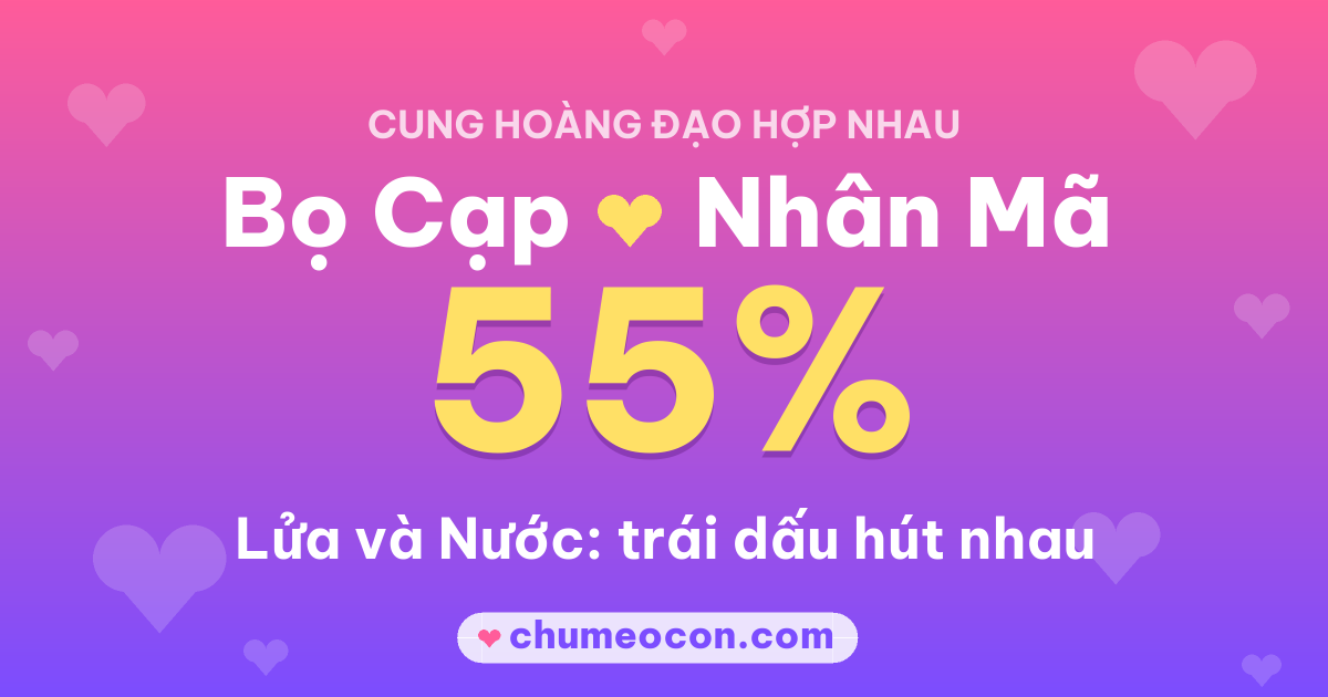 Ảnh kết quả: Bọ Cạp và Nhân Mã có hợp nhau không? 55%