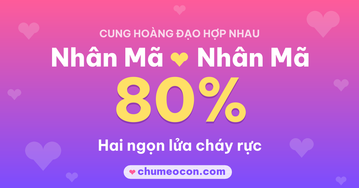 Ảnh kết quả: Hai Nhân Mã có hợp nhau không? 80%