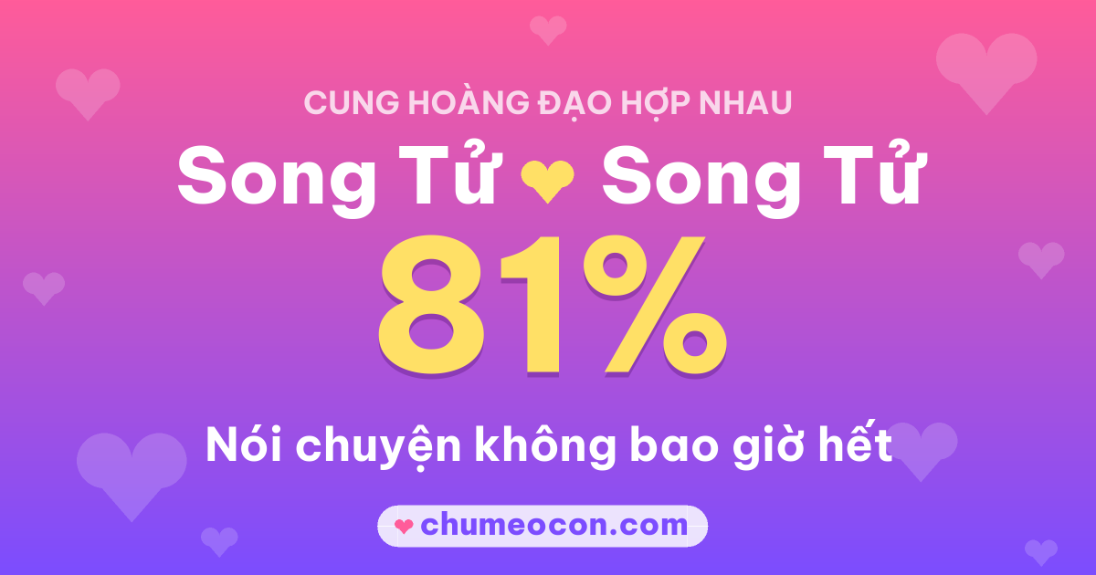 Ảnh kết quả: Hai Song Tử có hợp nhau không? 81%