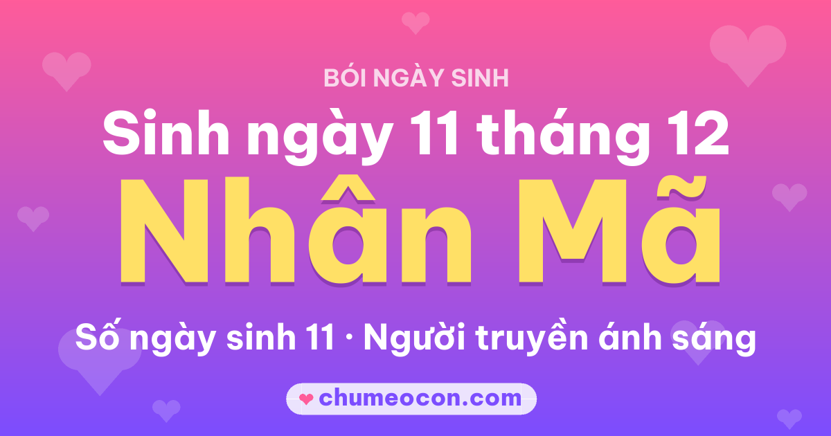 Ảnh kết quả: Sinh ngày 11 tháng 12: cung Nhân Mã, số ngày sinh 11