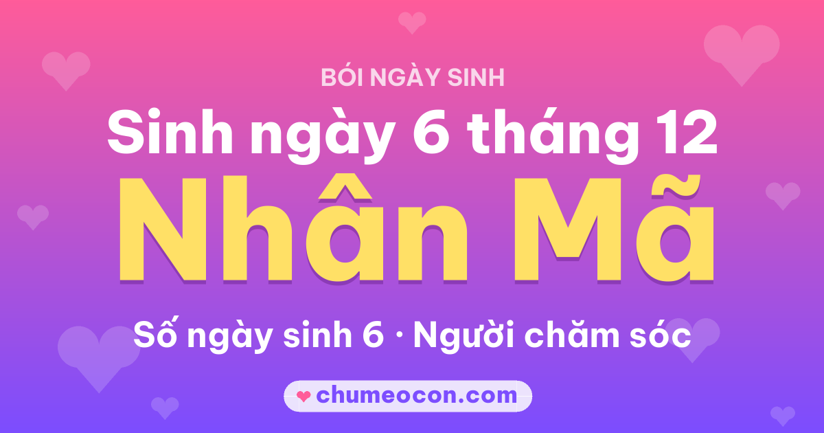 Ảnh kết quả: Sinh ngày 6 tháng 12: cung Nhân Mã, số ngày sinh 6