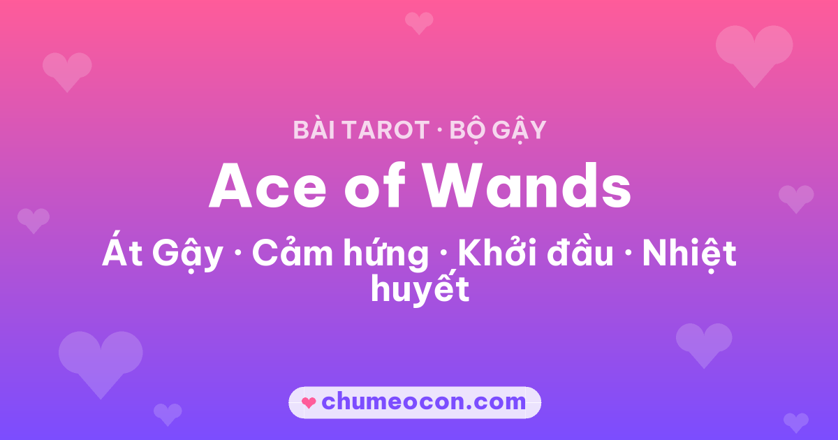 Ảnh kết quả: Lá bài Ace of Wands (Át Gậy)