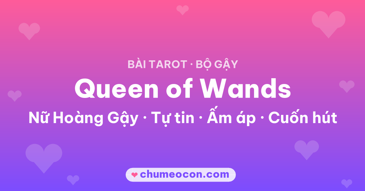 Ảnh kết quả: Lá bài Queen of Wands (Nữ Hoàng Gậy)