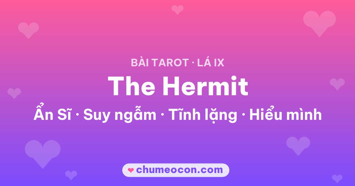 Ảnh kết quả: Lá bài The Hermit (Ẩn Sĩ)