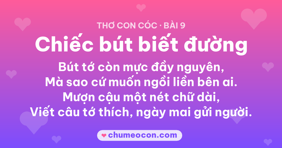 Ảnh kết quả: Thơ con cóc “Chiếc bút biết đường” — đọc xong cười xỉu 😂