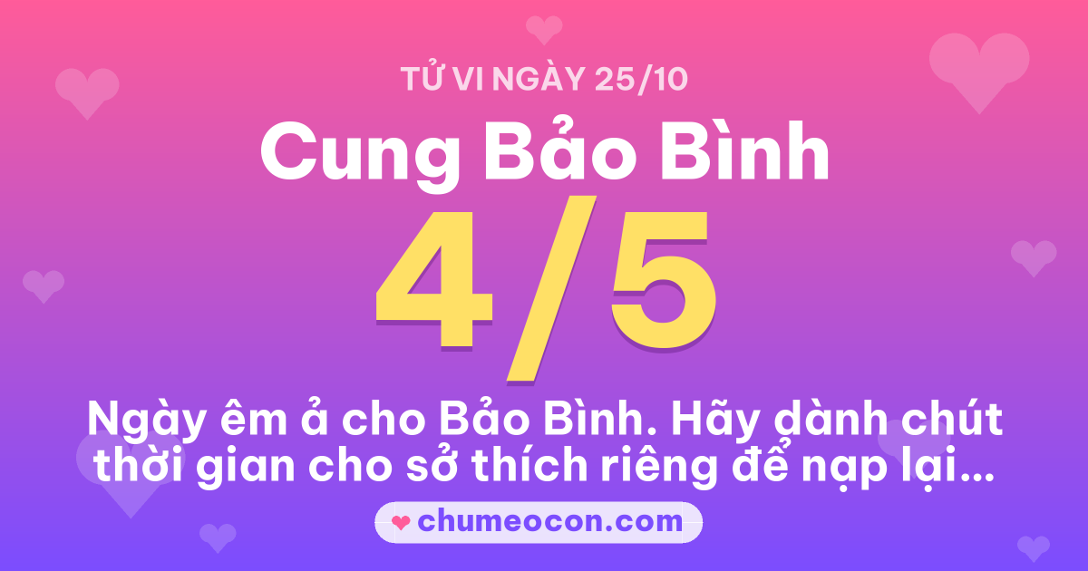 Ảnh kết quả: Tử vi ngày mai cung Bảo Bình: 4/5 sao