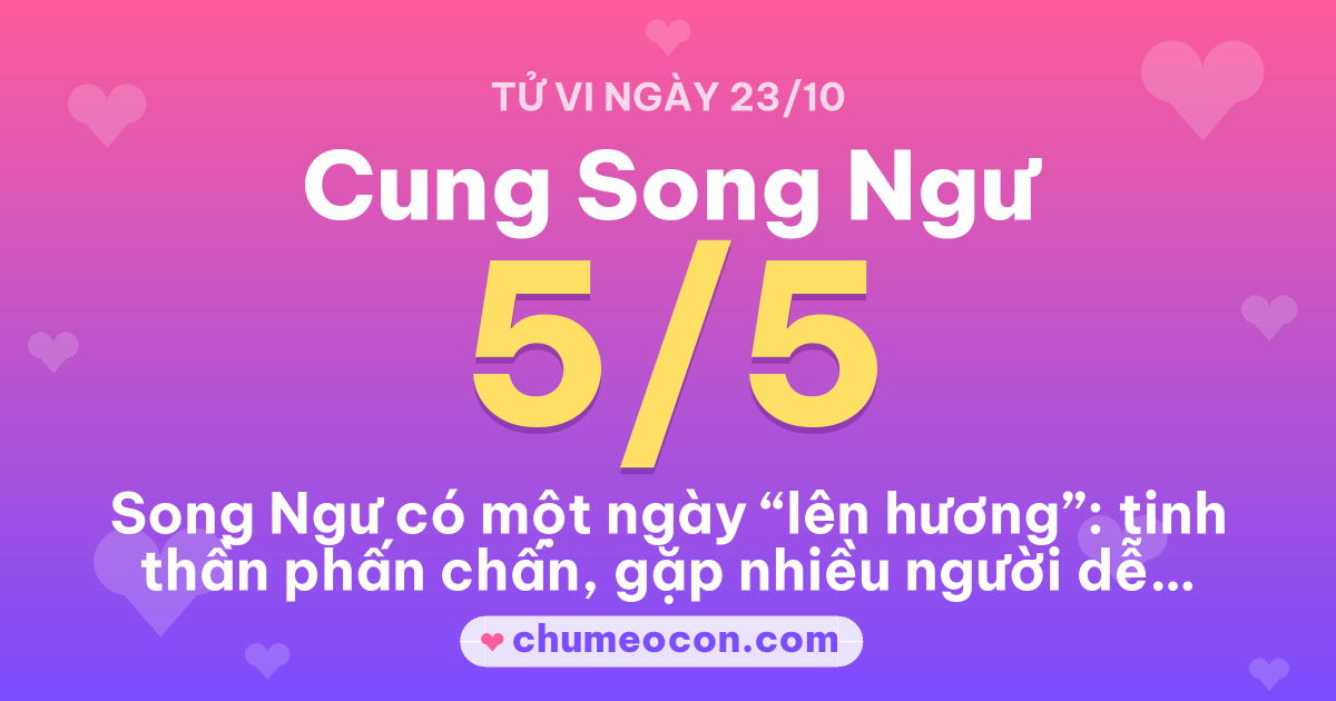 Ảnh kết quả: Tử vi hôm nay cung Song Ngư: 5/5 sao
