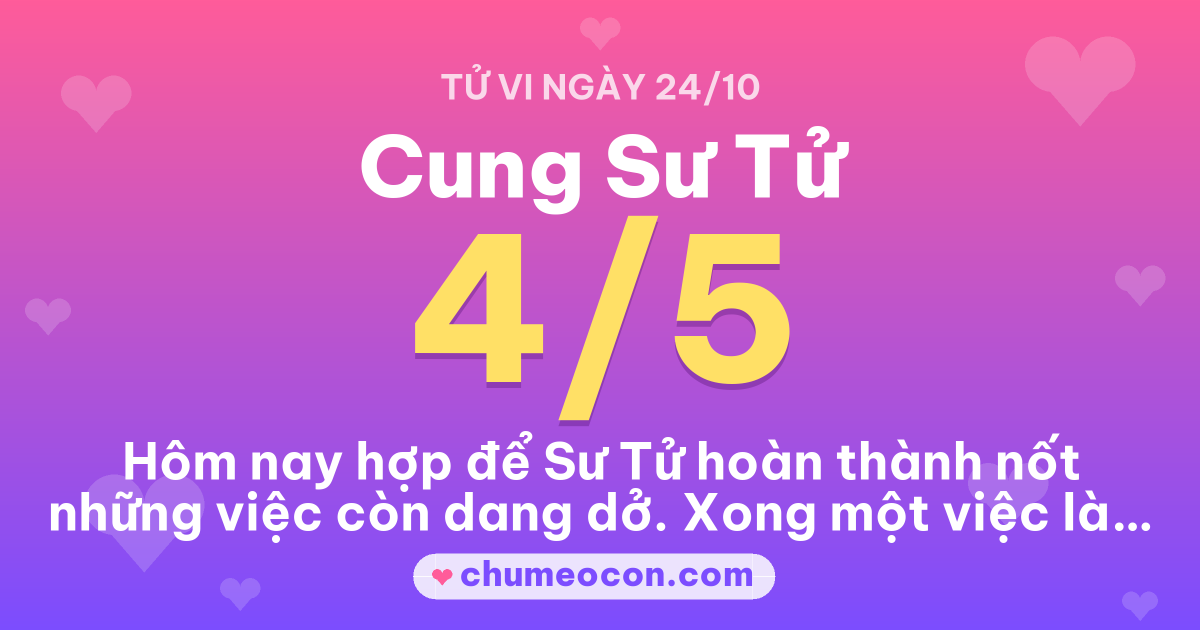 Ảnh kết quả: Tử vi ngày mai cung Sư Tử: 4/5 sao