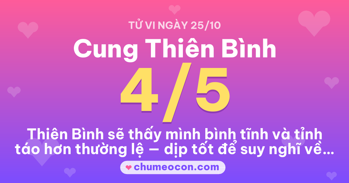 Ảnh kết quả: Tử vi ngày mai cung Thiên Bình: 4/5 sao