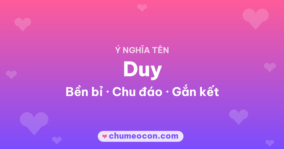 Ảnh kết quả: Ý nghĩa tên Duy — Bền bỉ, Chu đáo, Gắn kết
