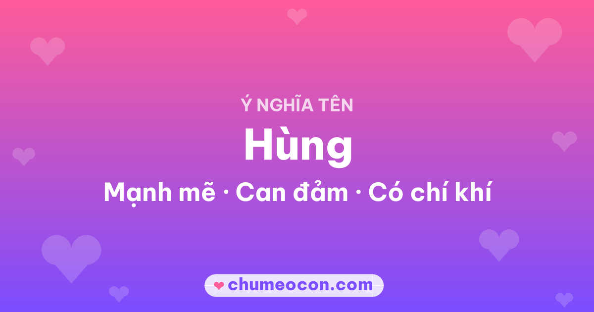 Ảnh kết quả: Ý nghĩa tên Hùng — Mạnh mẽ, Can đảm, Có chí khí