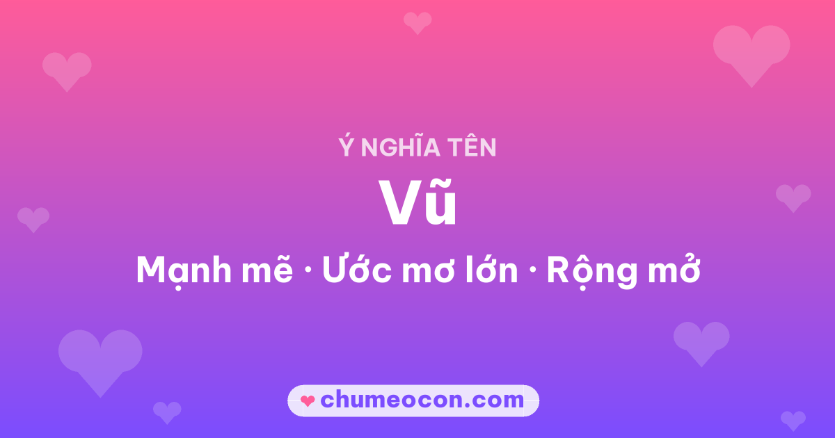 Ảnh kết quả: Ý nghĩa tên Vũ — Mạnh mẽ, Ước mơ lớn, Rộng mở