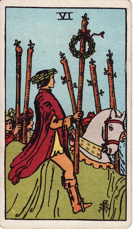 Six of Wands — 6 Gậy