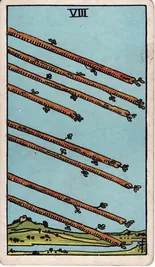 Eight of Wands — 8 Gậy