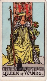 Queen of Wands — Nữ Hoàng Gậy