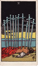 Ten of Swords — 10 Kiếm