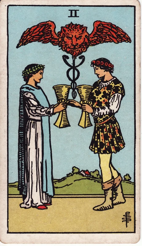 Two of Cups — 2 Cốc