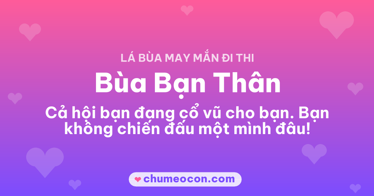 Ảnh kết quả: Mình rút được Bùa Bạn Thân — rút thử lá bùa đi thi của bạn nè!