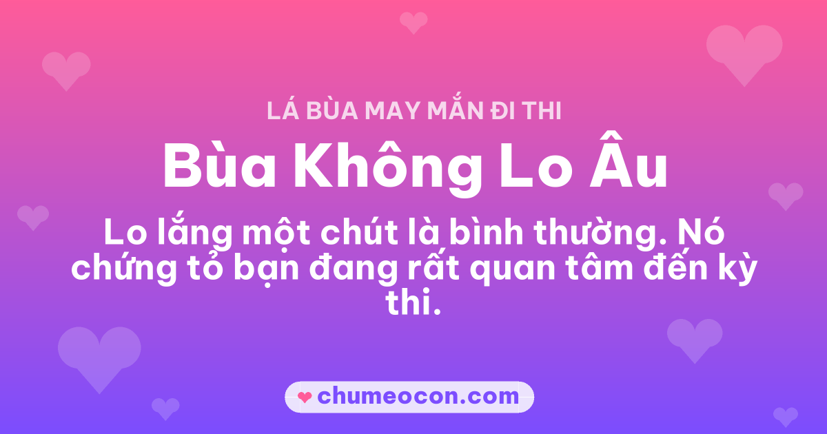 Ảnh kết quả: Mình rút được Bùa Không Lo Âu — rút thử lá bùa đi thi của bạn nè!