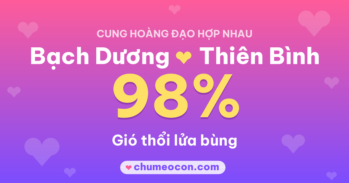 Ảnh kết quả: Bạch Dương và Thiên Bình có hợp nhau không? 98%