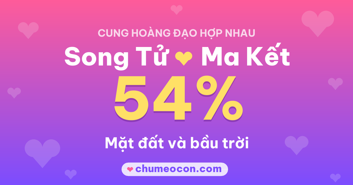 Ảnh kết quả: Song Tử và Ma Kết có hợp nhau không? 54%