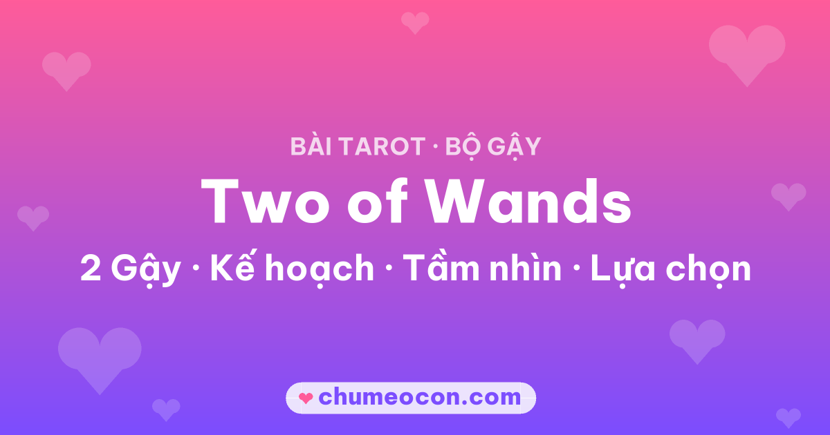 Ảnh kết quả: Lá bài Two of Wands (2 Gậy)