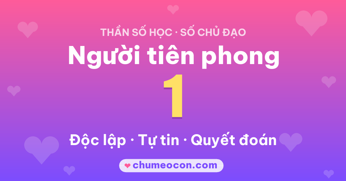 Ảnh kết quả: Số chủ đạo 1: Người tiên phong