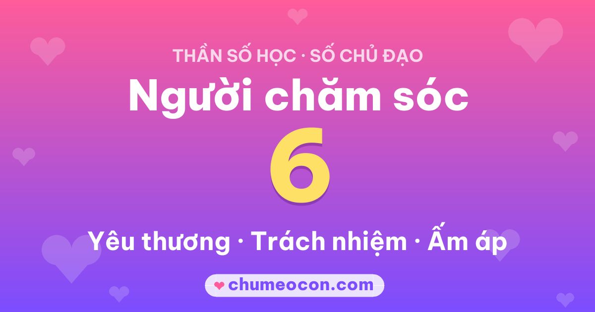 Ảnh kết quả: Số chủ đạo 6: Người chăm sóc