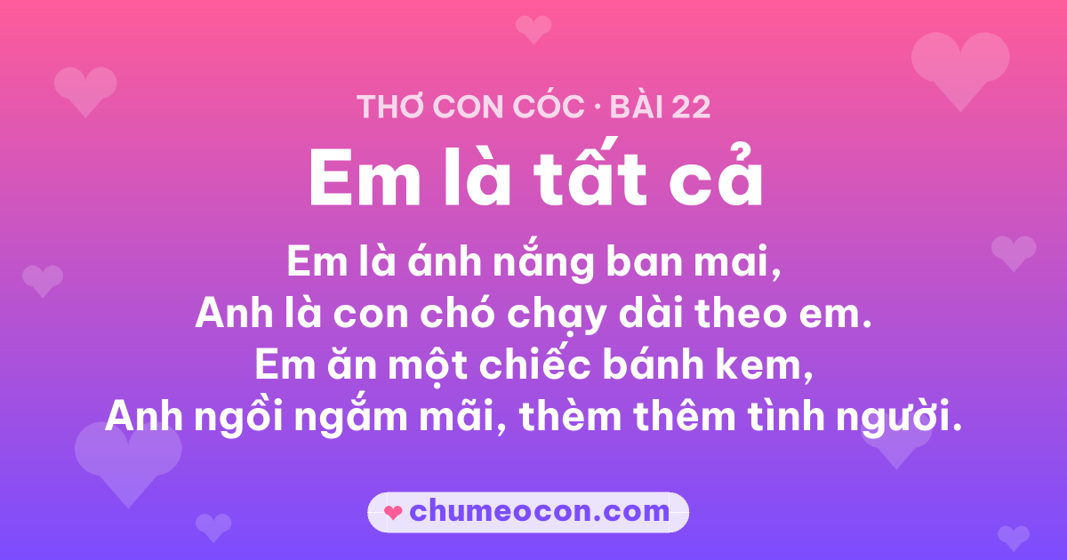 Ảnh kết quả: Thơ con cóc “Em là tất cả” — đọc xong cười xỉu 😂
