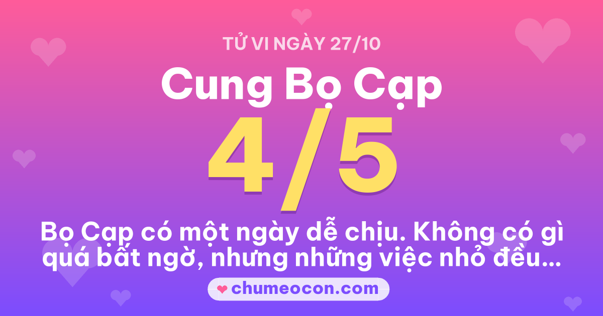 Ảnh kết quả: Tử vi hôm nay cung Bọ Cạp: 4/5 sao