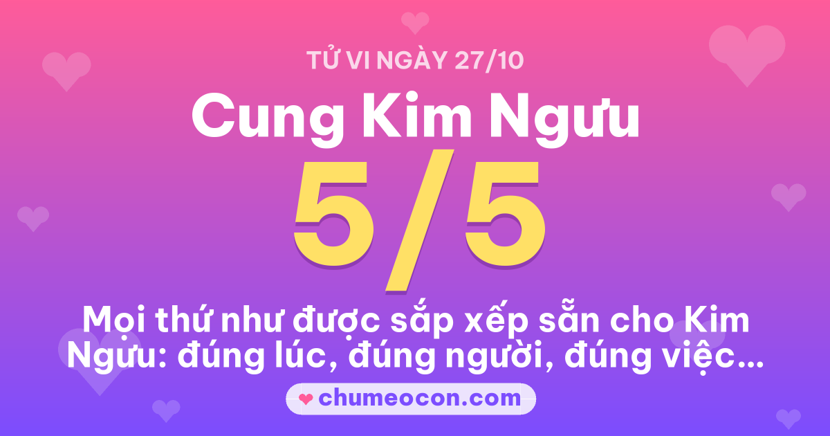 Ảnh kết quả: Tử vi ngày mai cung Kim Ngưu: 5/5 sao
