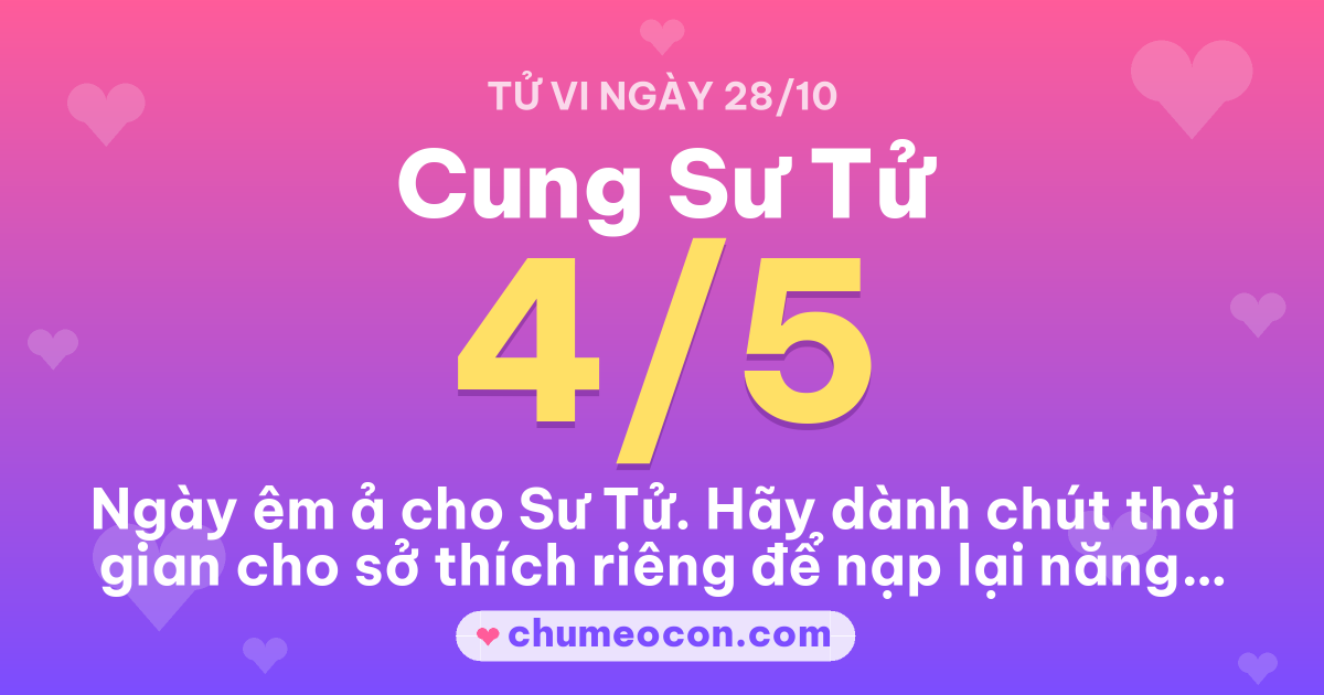 Ảnh kết quả: Tử vi ngày mai cung Sư Tử: 4/5 sao