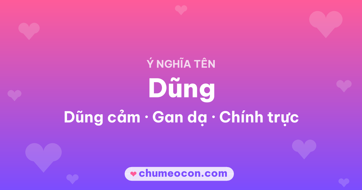 Ảnh kết quả: Ý nghĩa tên Dũng — Dũng cảm, Gan dạ, Chính trực