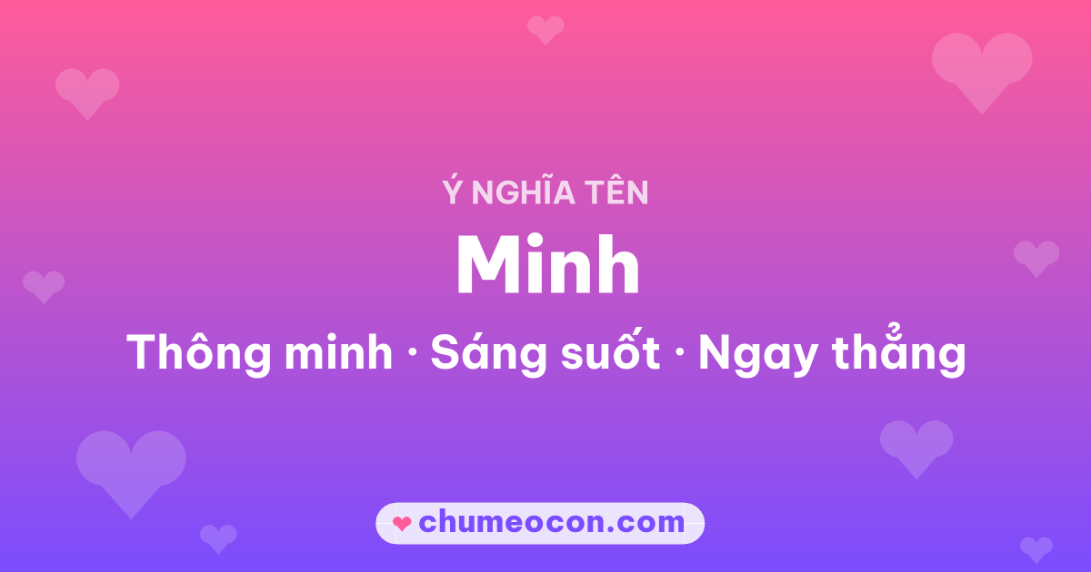 Ảnh kết quả: Ý nghĩa tên Minh — Thông minh, Sáng suốt, Ngay thẳng